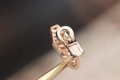 [LuckyStar] SCHLANGEN-ROSAGOLD-DIAMANT-OHRRINGE