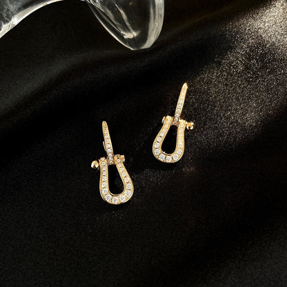 [LuckyStar]FORCE 10 FULL DIAMOND DROP EARRINGS MEDIUM MODEL