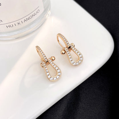 [LuckyStar]FORCE 10 FULL DIAMOND DROP EARRINGS MEDIUM MODEL