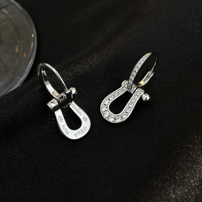 [LuckyStar]FORCE 10 FULL DIAMOND DROP EARRINGS MEDIUM MODEL