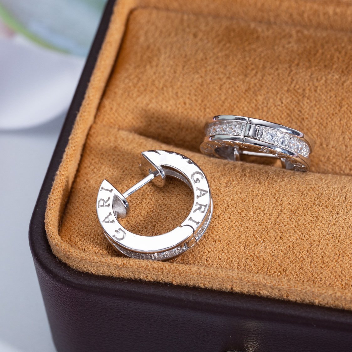 [LuckyStar]ZERO 1 MINI SILBERNE DIAMANT-OHRRINGE