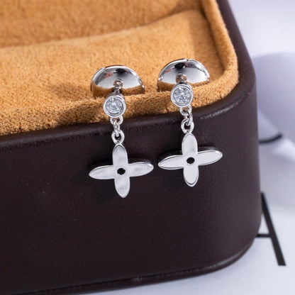 [LuckyStar]VIDYLLE SILBERNE MINI-OHRRINGE MIT DIAMANT