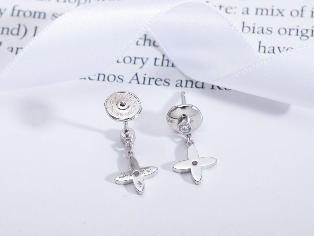 [LuckyStar]VIDYLLE SILBERNE MINI-OHRRINGE MIT DIAMANT