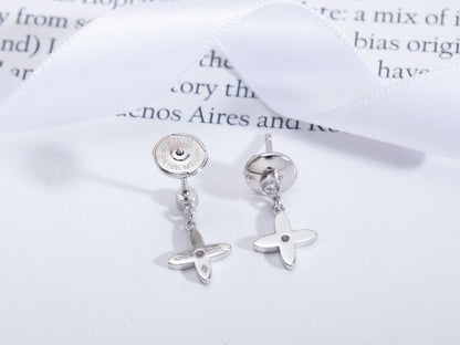 [LuckyStar]VIDYLLE SILBERNE MINI-OHRRINGE MIT DIAMANT