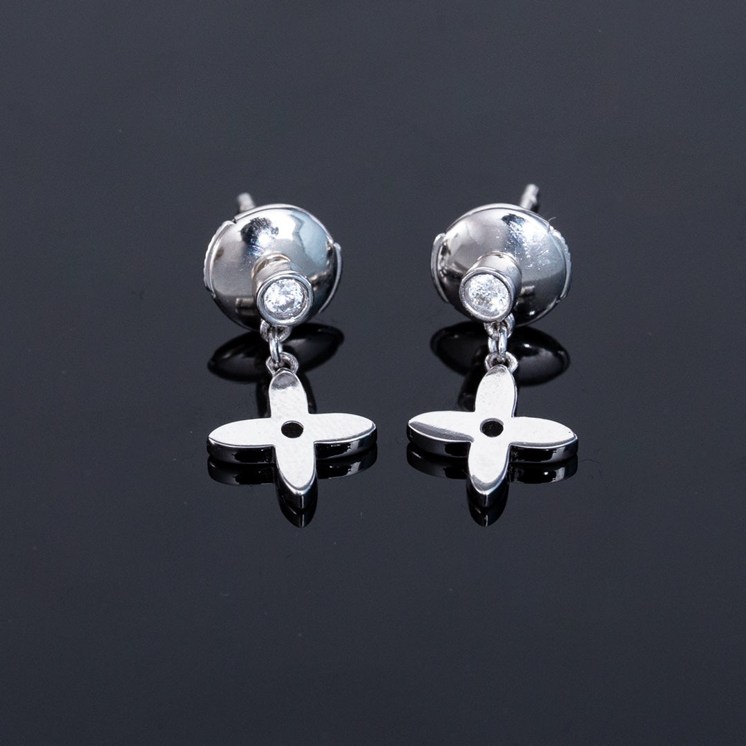 [LuckyStar]VIDYLLE SILBERNE MINI-OHRRINGE MIT DIAMANT