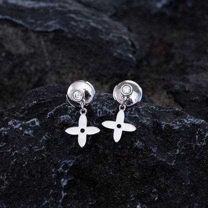 [LuckyStar]VIDYLLE SILBERNE MINI-OHRRINGE MIT DIAMANT