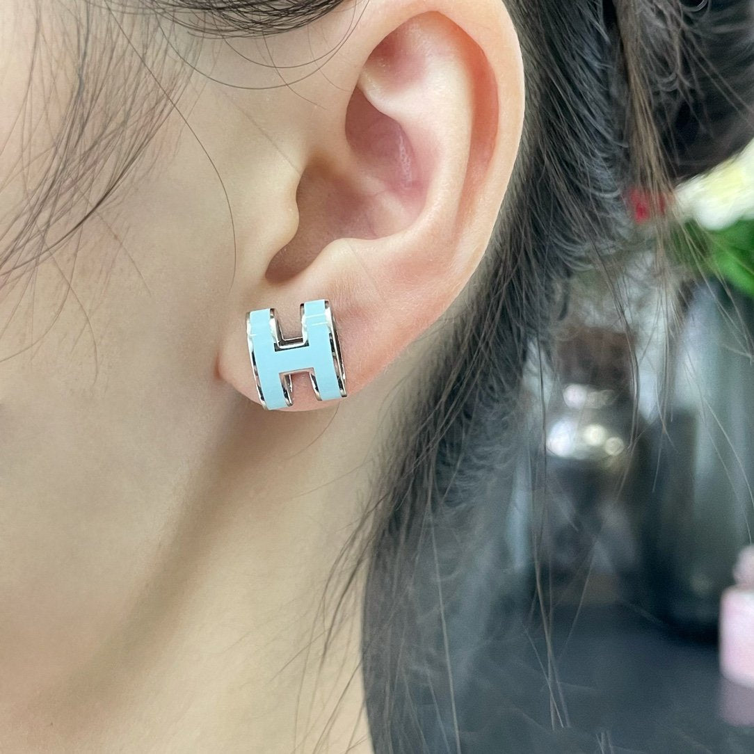 [LuckyStar] POP ​​H HIMMELBLAU OHRSTECKER