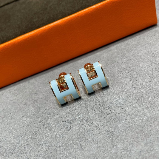 [LuckyStar] POP ​​H HIMMELBLAU OHRSTECKER
