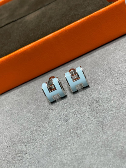[LuckyStar] POP ​​H HIMMELBLAU OHRSTECKER