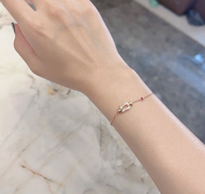 [LuckyStar]FORCE 10 DIAMANTKETTENGLIEDER-ARMBAND AUS ROTGOLD