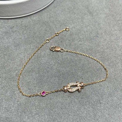 [LuckyStar]FORCE 10 DIAMANTKETTENGLIEDER-ARMBAND AUS ROTGOLD