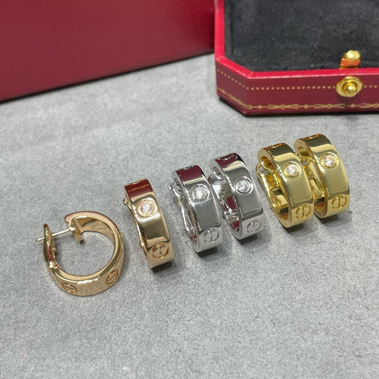 [LuckyStar] LOVE 5,5 MM 1 DIAMANT OHRRINGE