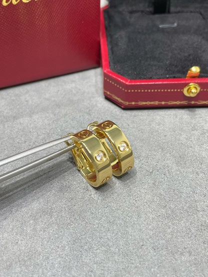 [LuckyStar] LOVE 5,5 MM 1 DIAMANT OHRRINGE