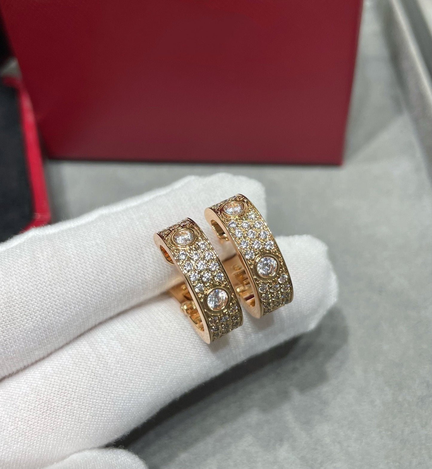 [LuckyStar] LOVE 5,5 MM DIAMANT-OHRRINGE