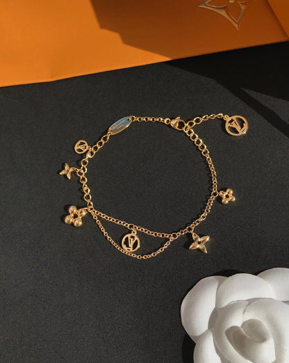[LuckyStar] BLÜHENDES ROSA GOLD-MOP-ARMBAND
