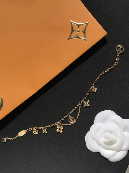 [LuckyStar] BLÜHENDES ROSA GOLD-MOP-ARMBAND