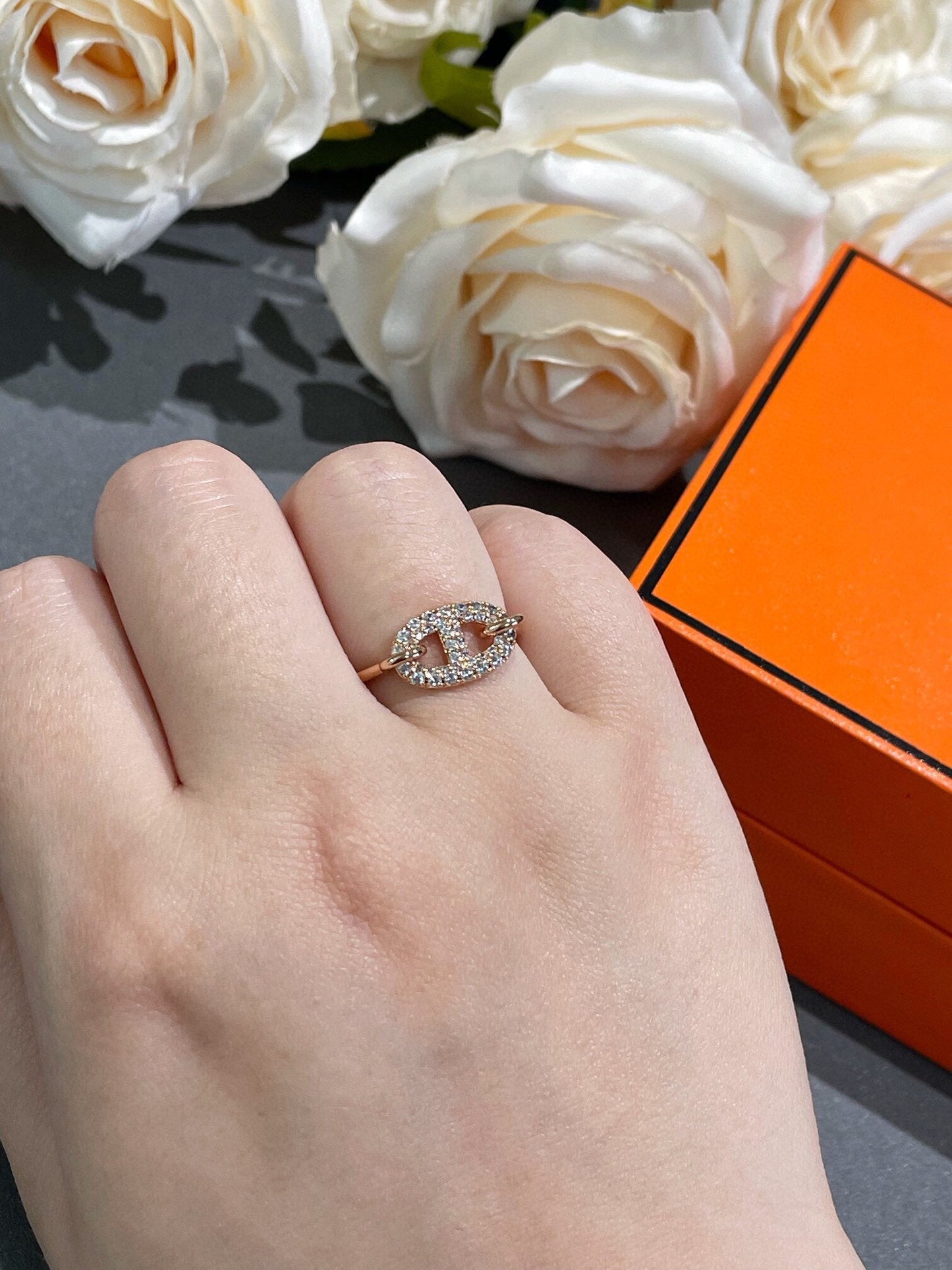 [LuckyStar]Runder kleiner Diamantring