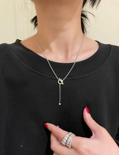 [LuckyStar]FINESSE SILBER DIAMANT HALSKETTE