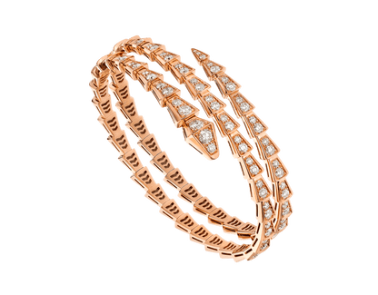 [LuckyStar]SERPENTI ARMBAND ROTGOLD DIAMANT DOPPELREIHIG
