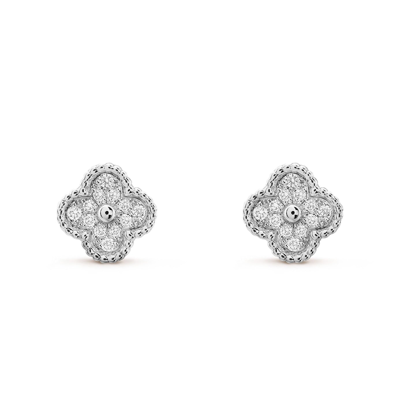 [LuckyStar]CLOVER MINI DIAMANT OHRSTECKER