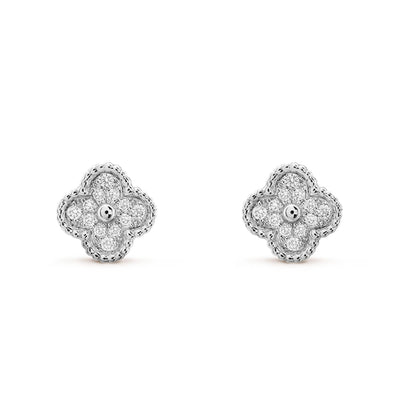 [LuckyStar]CLOVER MINI DIAMANT OHRSTECKER