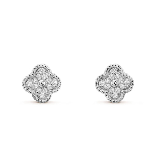 [LuckyStar]CLOVER MINI DIAMANT OHRSTECKER