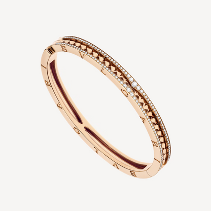[LuckyStar]ZERO 1 SPIRAL- UND DIAMANT-ARMBAND AUS ROTGOLD