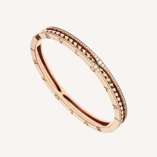 [LuckyStar]ZERO 1 SPIRAL- UND DIAMANT-ARMBAND AUS ROTGOLD