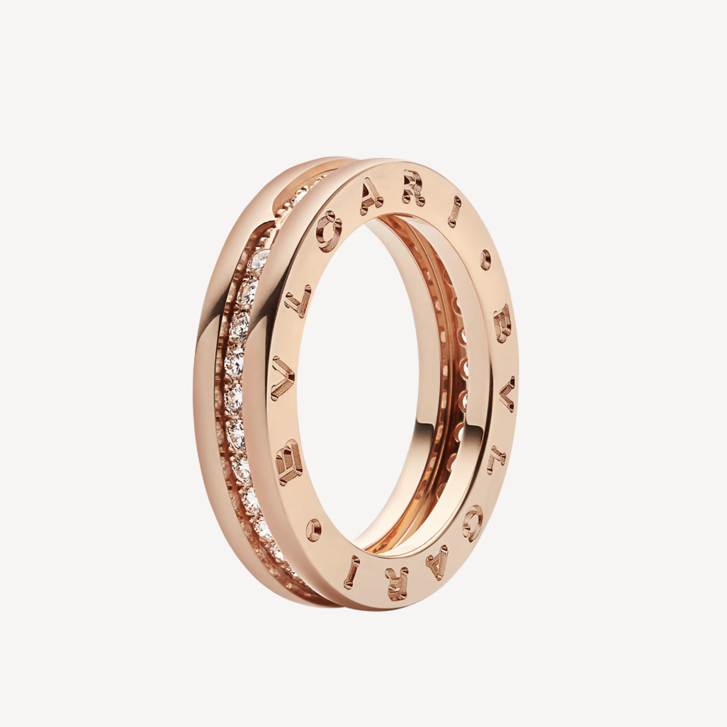 [LuckyStar]ZERO 1 EINBAND-RING MIT DIAMANTEN AUF DEM SPIRALRING