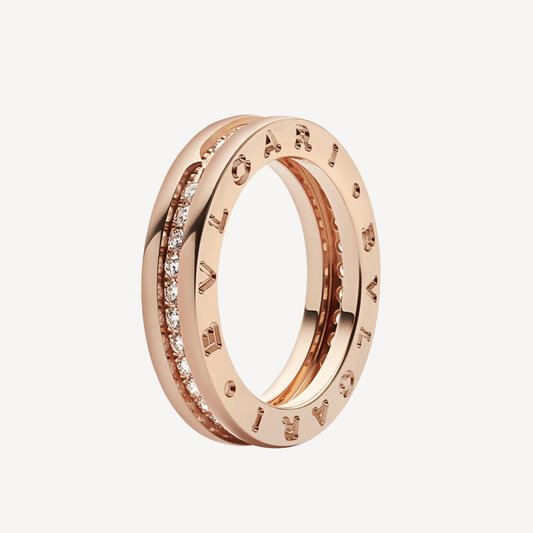 [LuckyStar]ZERO 1 EINBAND-RING MIT DIAMANTEN AUF DEM SPIRALRING