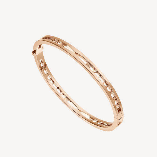 [LuckyStar]ZERO 1 SPIRAL LOGO ROSA GOLD ARMBAND