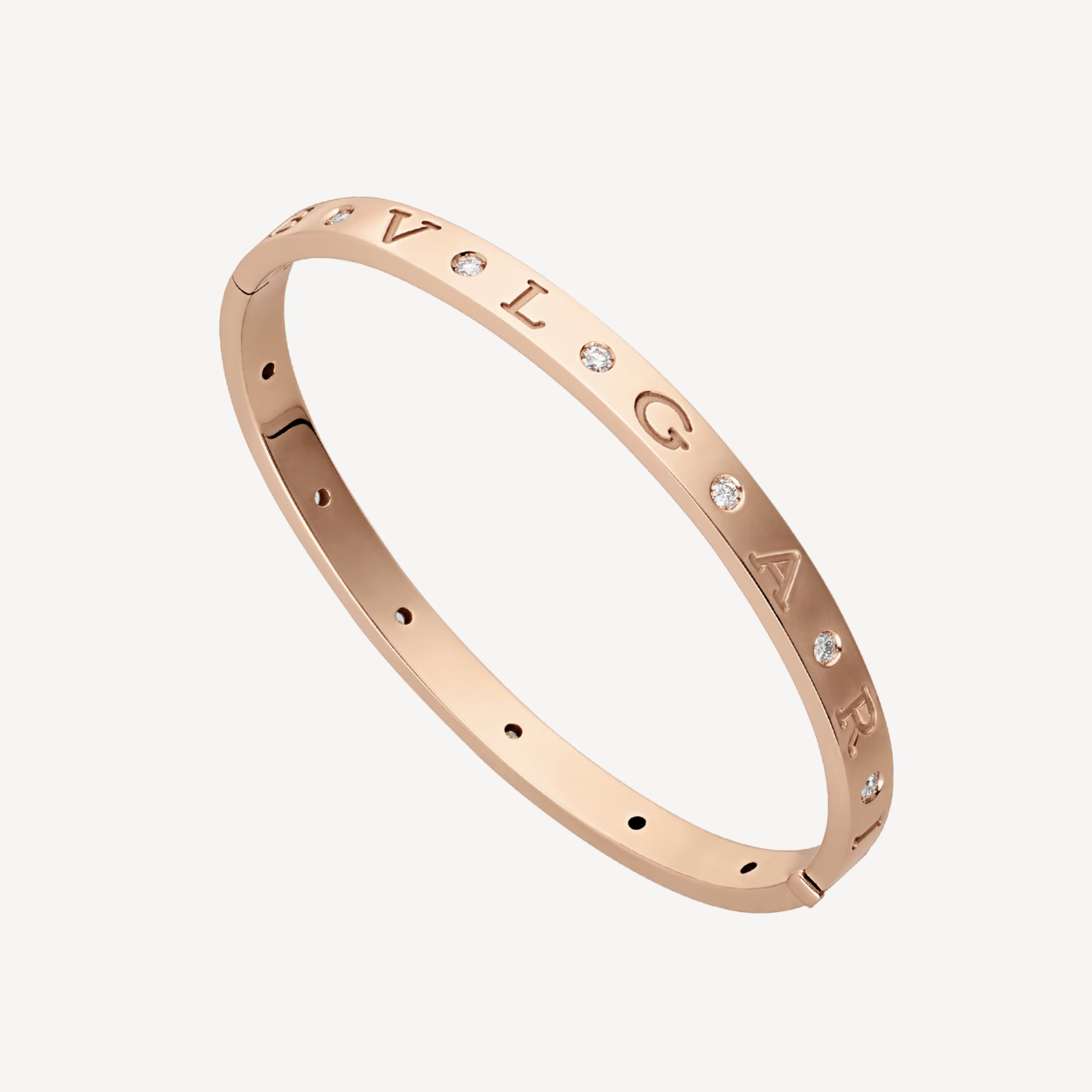 [LuckyStar]ZERO 1 ROSÉGOLD-ARMBAND MIT 12 DIAMANTEN