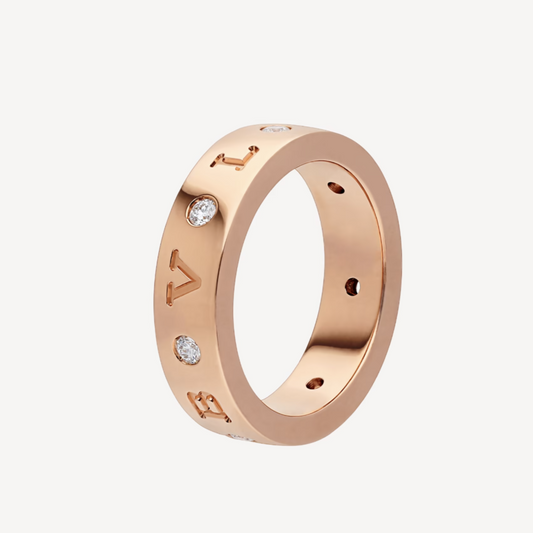 [LuckyStar]ZERO 1 ESSENTIAL ROSÉGOLDRING MIT DIAMANTEN