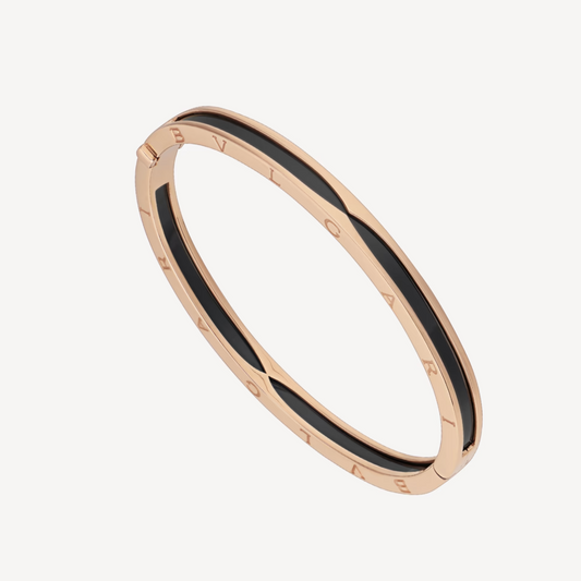 [LuckyStar]ZERO 1 ROSA GOLD MIT SCHWARZEM KERAMIKARMBAND