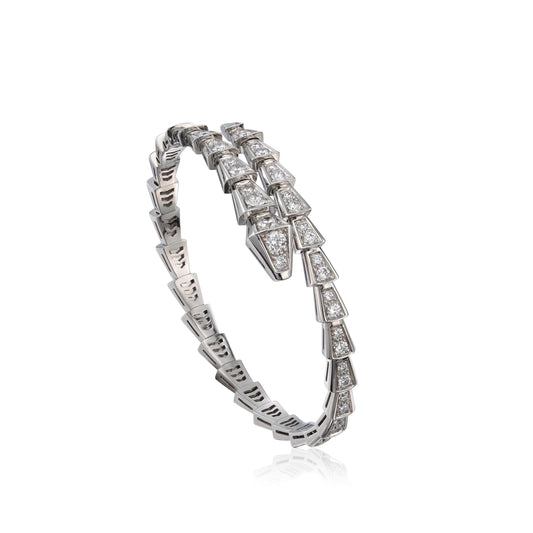 [LuckyStar]SERPENTI ARMBAND 6MM SILBER DIAMANT 