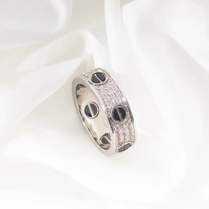 [LuckyStar] LIEBESRING 5,5 MM MIT DIAMANTEN BESETZT KERAMIK