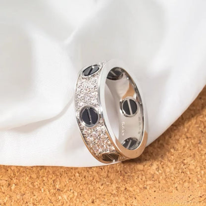[LuckyStar] LIEBESRING 5,5 MM MIT DIAMANTEN BESETZT KERAMIK