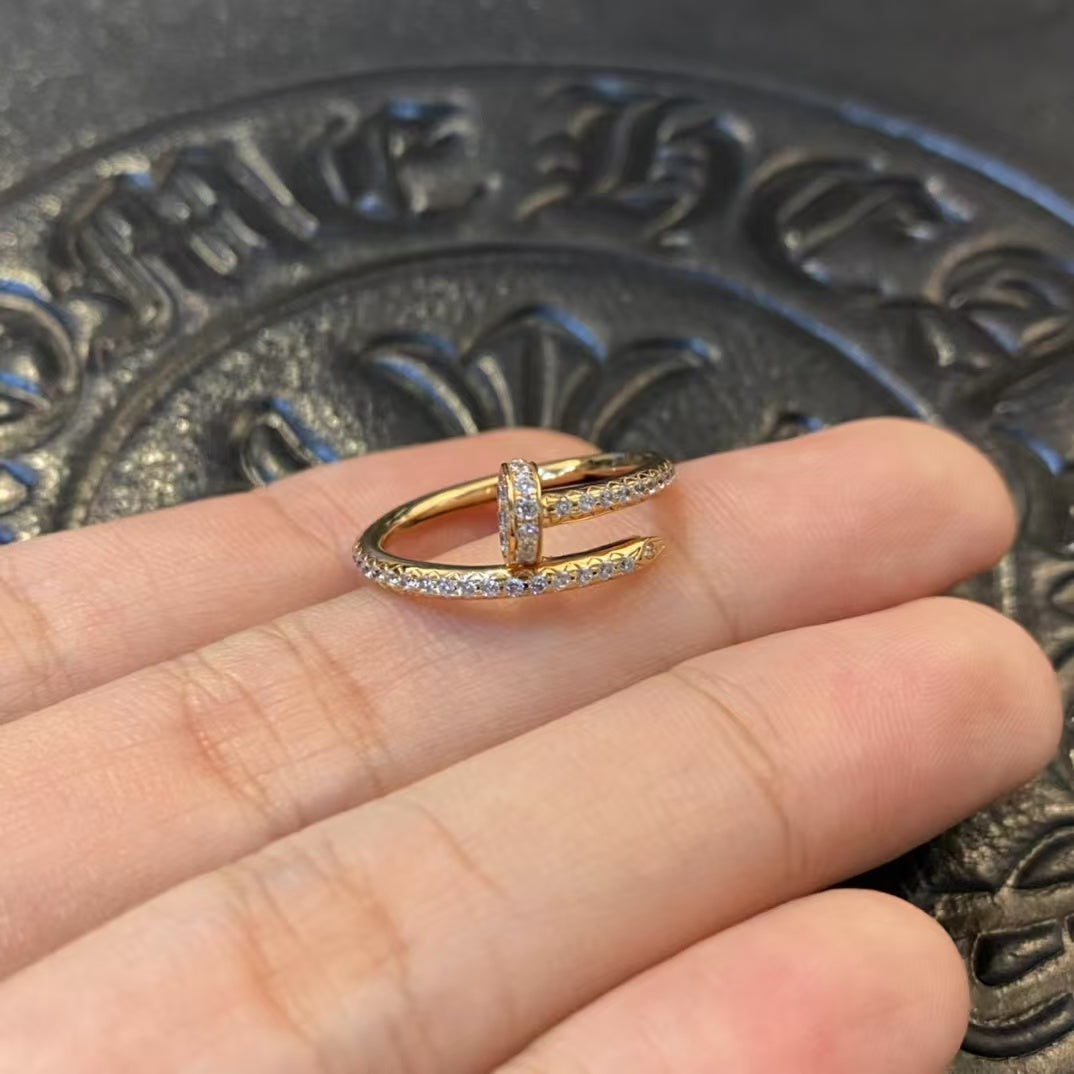 [LuckyStar]JUSTE RING 1,8 MM GOLD DIAMANTEN