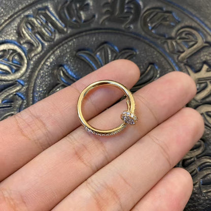[LuckyStar]JUSTE RING 1,8 MM GOLD DIAMANTEN