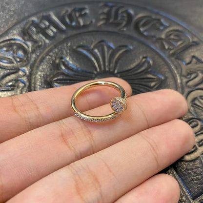 [LuckyStar]JUSTE RING 1,8 MM GOLD DIAMANTEN