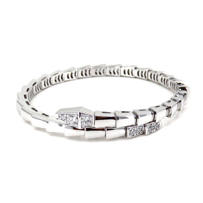 [LuckyStar]SERPENTI ARMBAND DIAMANTEN SILBER