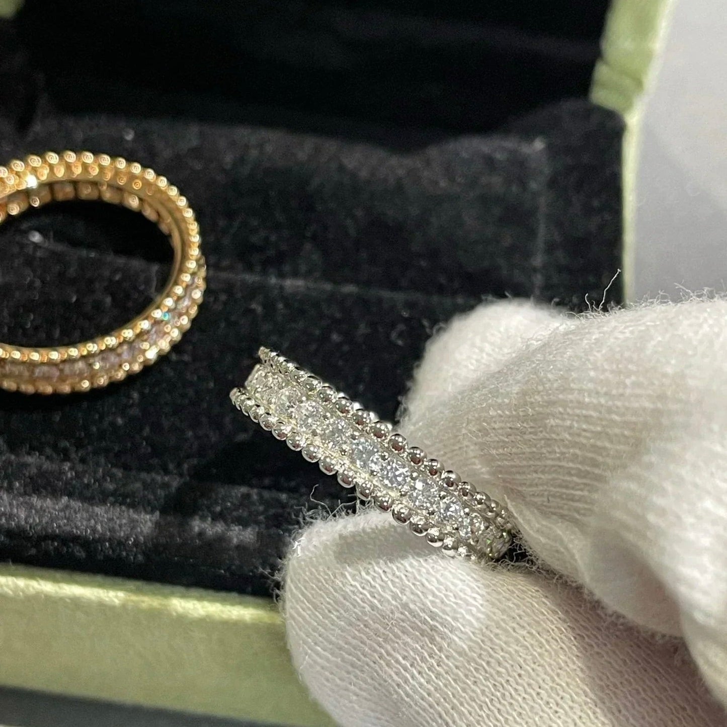 [LuckyStar] PERLEE DIAMANT ROSÉGOLDRING