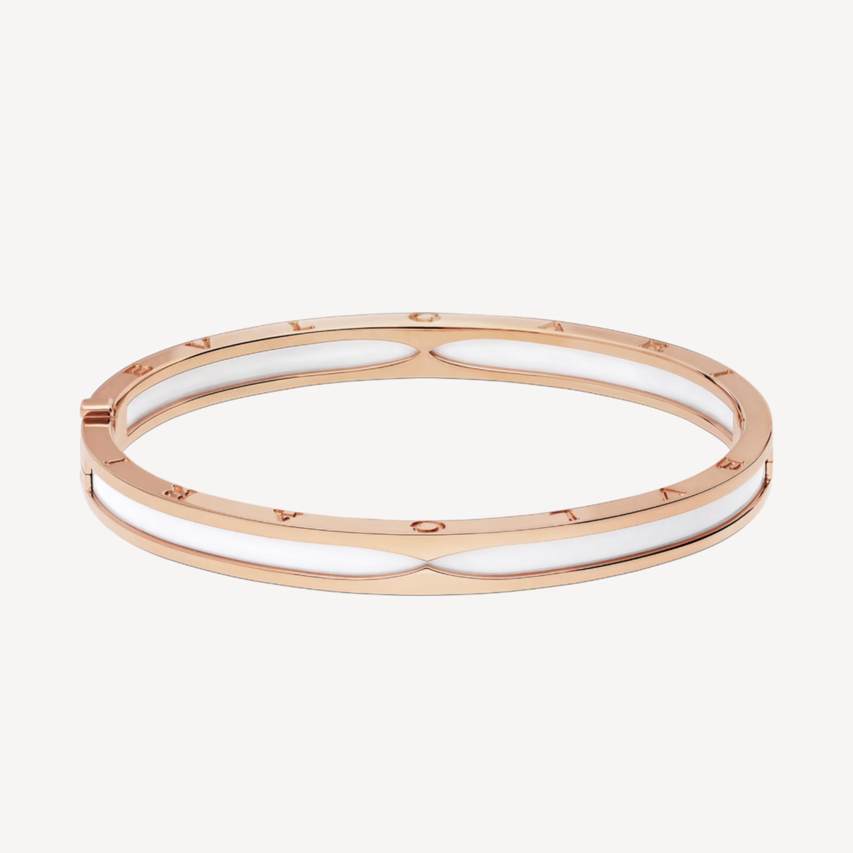 [LuckyStar]ZERO 1 ROSA GOLD MIT WEISSEM KERAMIKARMBAND