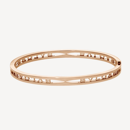 [LuckyStar]ZERO 1 SPIRAL LOGO ROSA GOLD ARMBAND