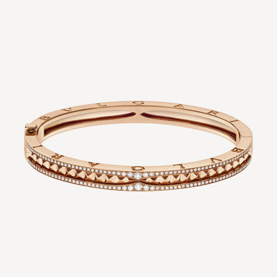 [LuckyStar]ZERO 1 SPIRAL- UND DIAMANT-ARMBAND AUS ROTGOLD