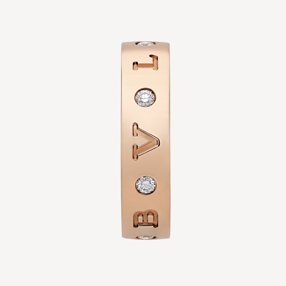 [LuckyStar]ZERO 1 ESSENTIAL ROSÉGOLDRING MIT DIAMANTEN