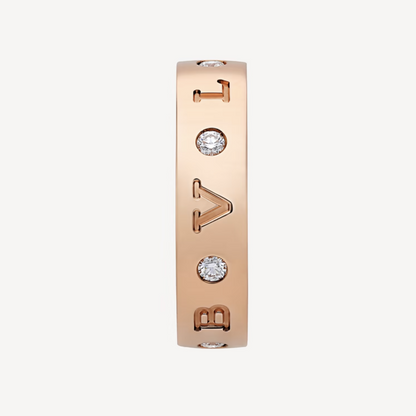 [LuckyStar]ZERO 1 ESSENTIAL ROSÉGOLDRING MIT DIAMANTEN