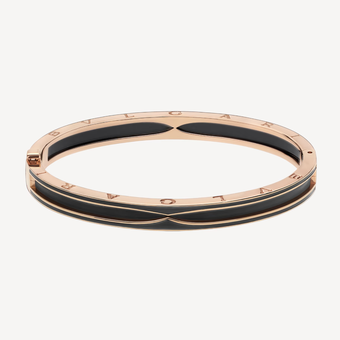 [LuckyStar]ZERO 1 ROSA GOLD MIT MATTSCHWARZEM KERAMIKARMBAND