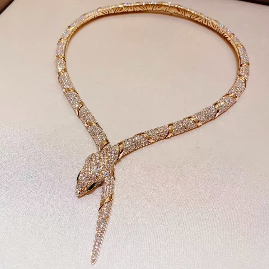 [LuckyStar]HAUTE COUTURE GOLD SERPENTI NECKLACE