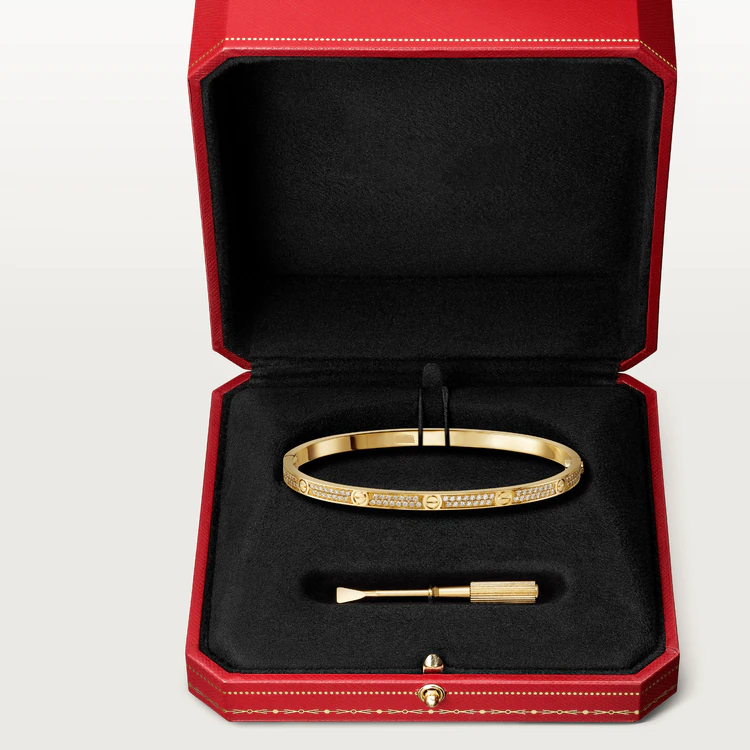 [LuckyStar] LIEBESARMBAND 3,65 MM MIT DIAMANTEN BESETZT